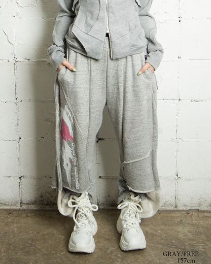 【前金30%】26AWPRE-GRAPHIC LAYER SWEAT 3D PANTS