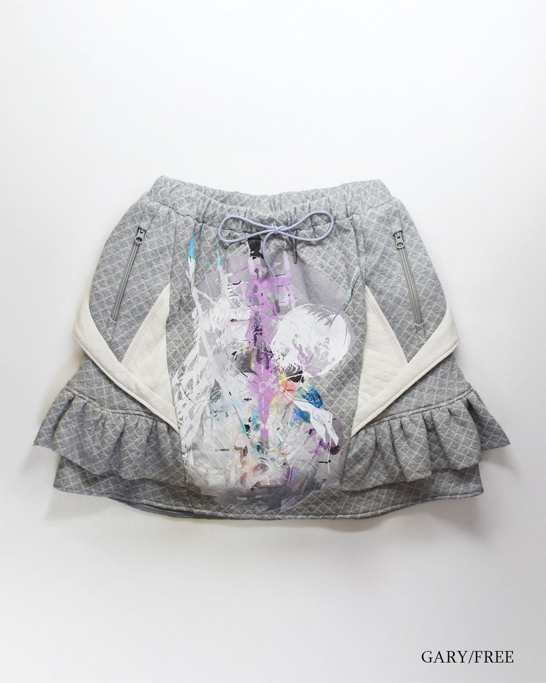 【前金30%】26AWPRE-GRAPHIC QUILTED RUFFLE SKIRT