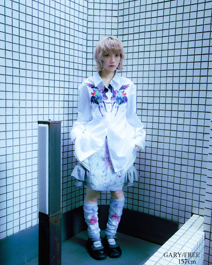 【前金30%】26AWPRE-GRAPHIC QUILTED RUFFLE SKIRT