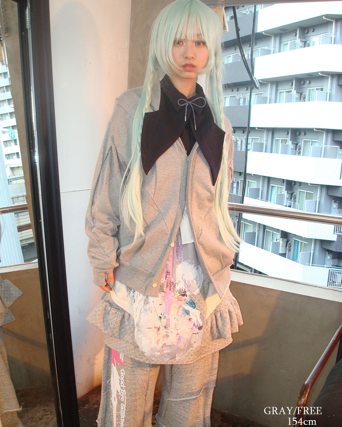 【前金30%】26AWPRE-GRAPHIC QUILTED RUFFLE SKIRT