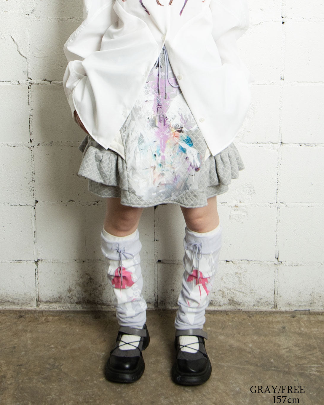 【前金30%】26AWPRE-GRAPHIC QUILTED RUFFLE SKIRT