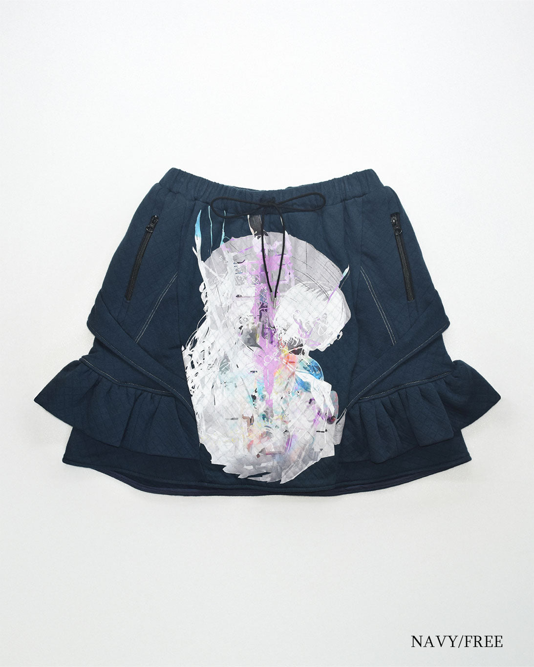 【前金30%】26AWPRE-GRAPHIC QUILTED RUFFLE SKIRT