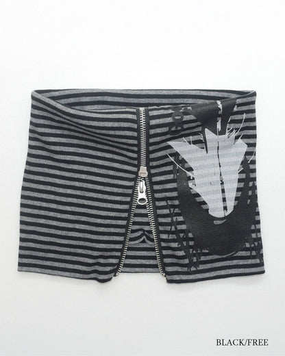 26AWPRE-GRAPHIC RIB NECK WARMER