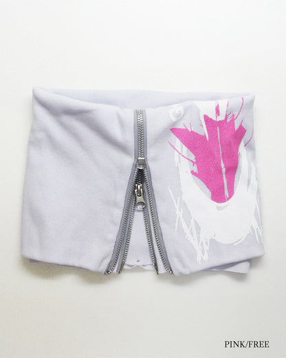 26AWPRE-GRAPHIC RIB NECK WARMER