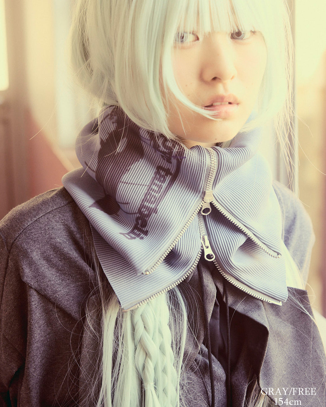 26AWPRE-GRAPHIC RIB NECK WARMER