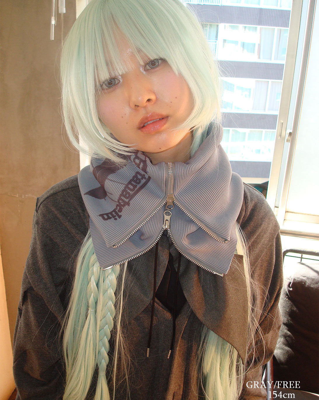 26AWPRE-GRAPHIC RIB NECK WARMER
