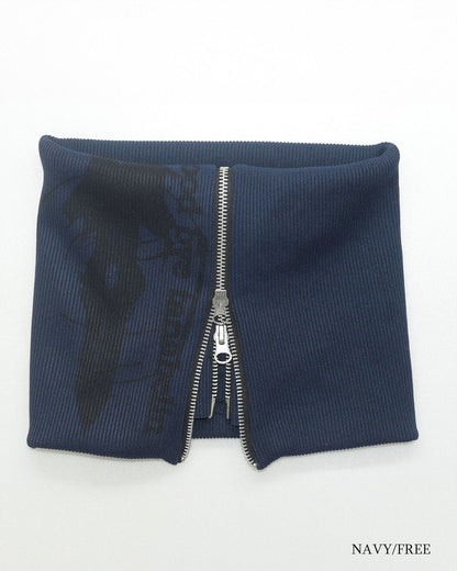 26AWPRE-GRAPHIC RIB NECK WARMER