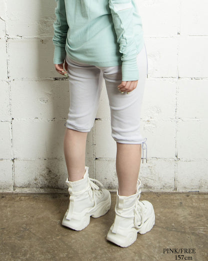 26AWPRE-GRAPHIC RIB CROPPED LEGGINGS