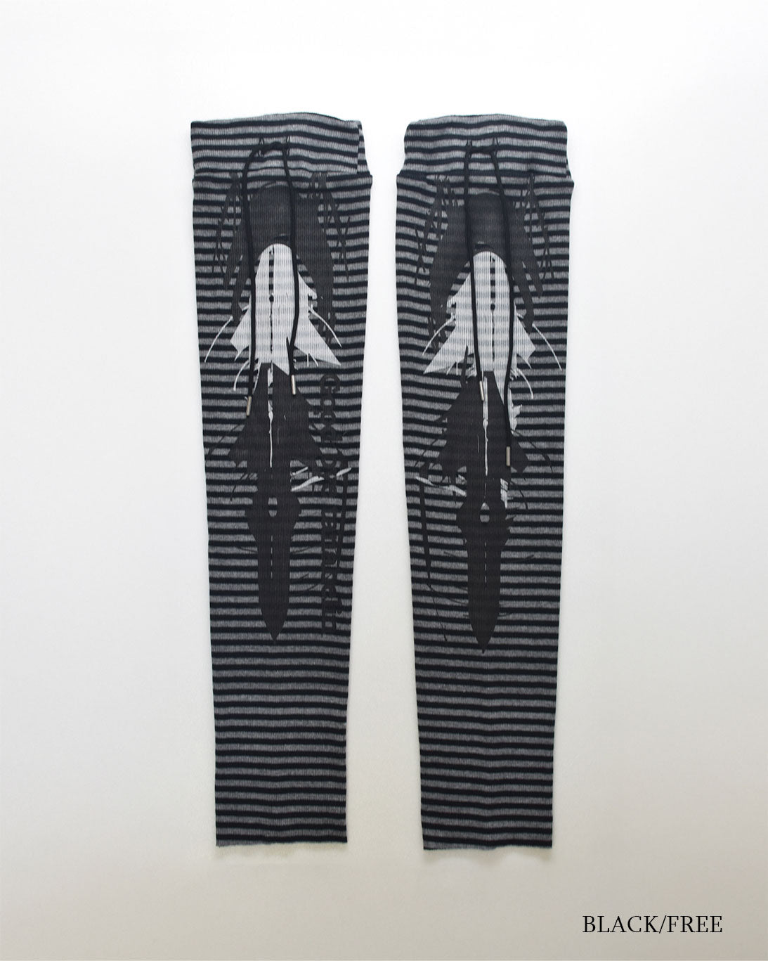 26AWPRE-GRAPHIC RIB LEG WARMERS