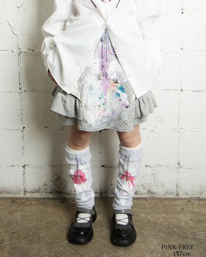 26AWPRE-GRAPHIC RIB LEG WARMERS