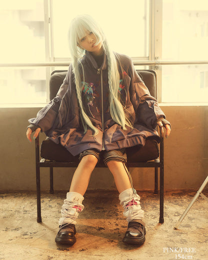 26AWPRE-GRAPHIC RIB LEG WARMERS