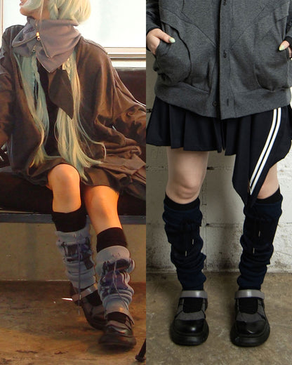 【前金30%】26AWPRE-GRAPHIC RIB LEG WARMERS