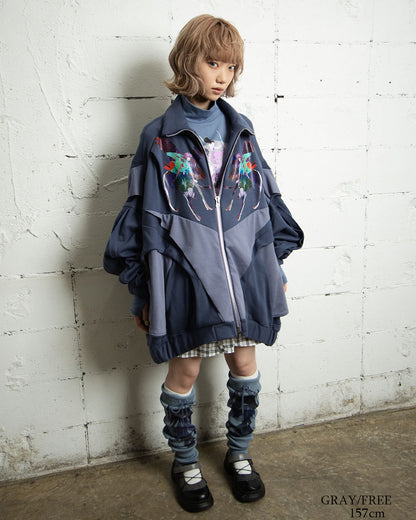 【前金30%】26AWPRE-GRAPHIC RIB LEG WARMERS