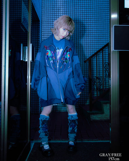 【前金30%】26AWPRE-GRAPHIC RIB LEG WARMERS
