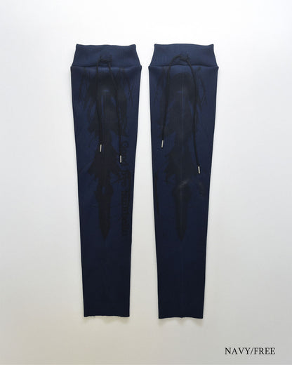 【前金30%】26AWPRE-GRAPHIC RIB LEG WARMERS