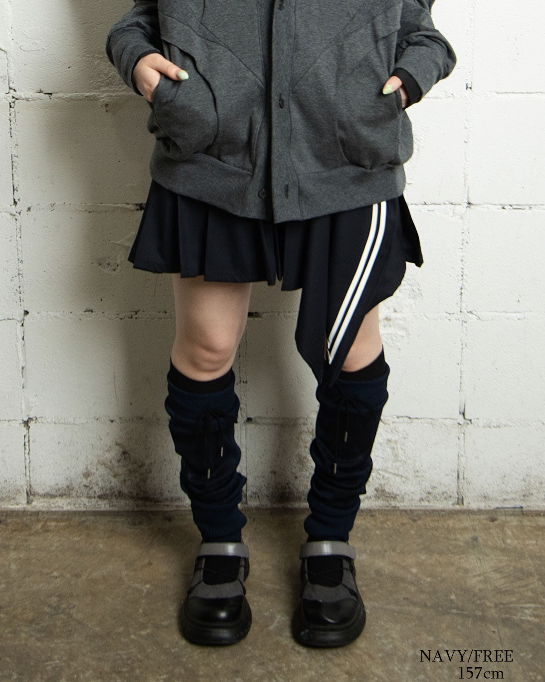 【前金30%】26AWPRE-GRAPHIC RIB LEG WARMERS