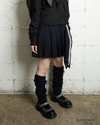【前金30%】26AWPRE-GRAPHIC RIB LEG WARMERS