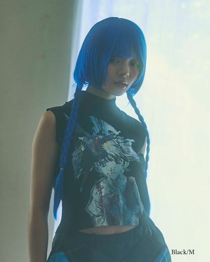 PRE-Graphic Rib Tank Top