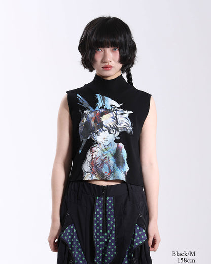 PRE-Graphic Rib Tank Top