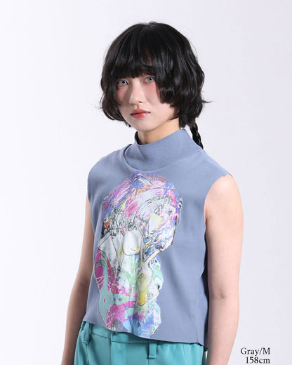 PRE-Graphic Rib Tank Top