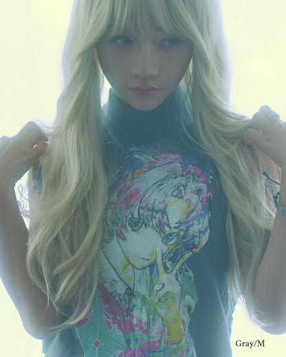 PRE-Graphic Rib Tank Top