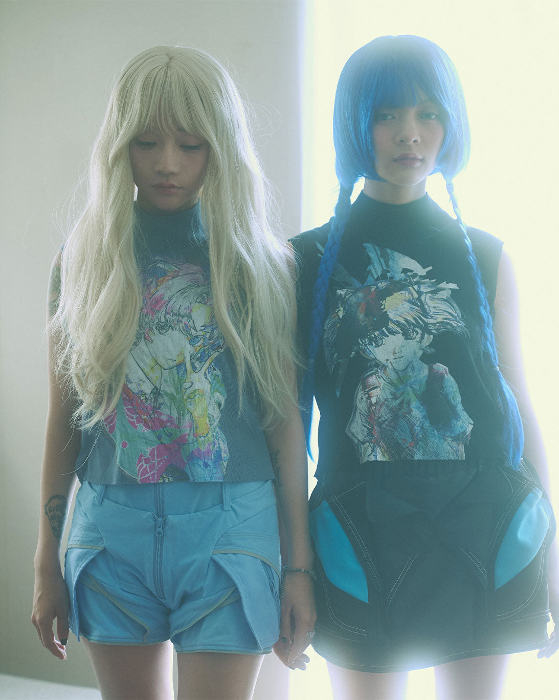 PRE-Graphic Rib Tank Top