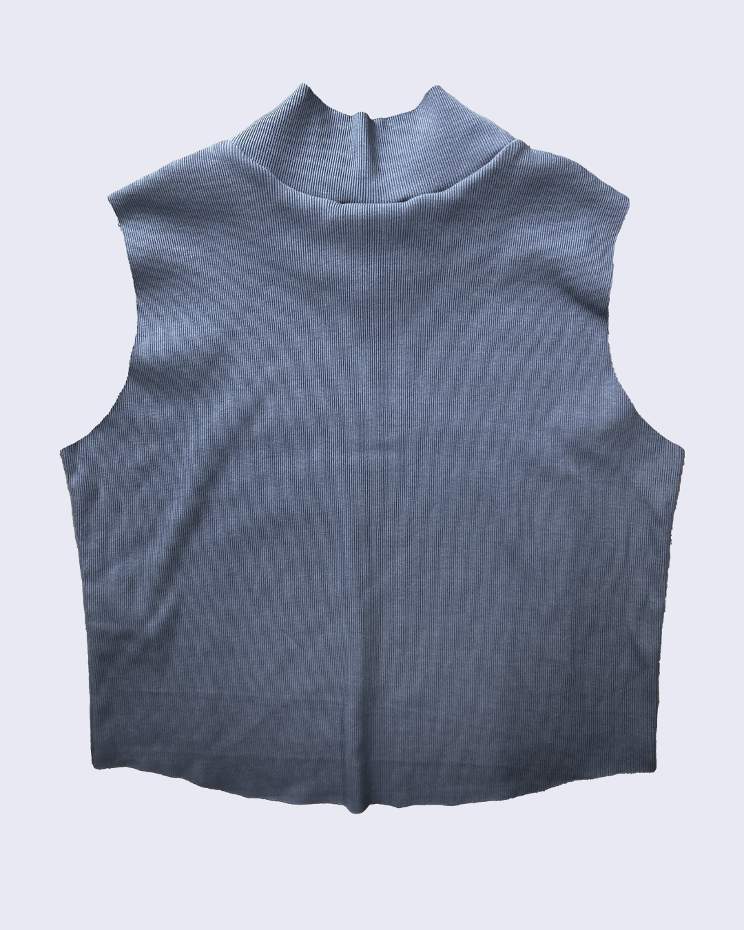 Graphic Rib Tank Top-Gray-