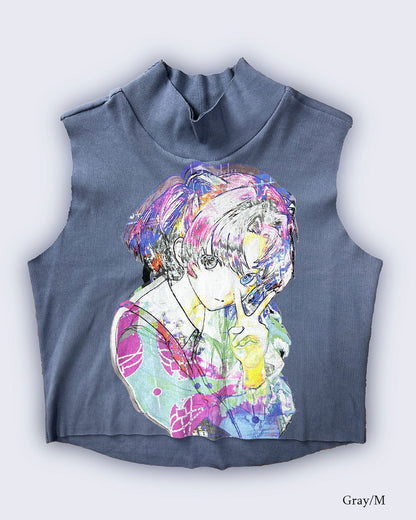 PRE-Graphic Rib Tank Top