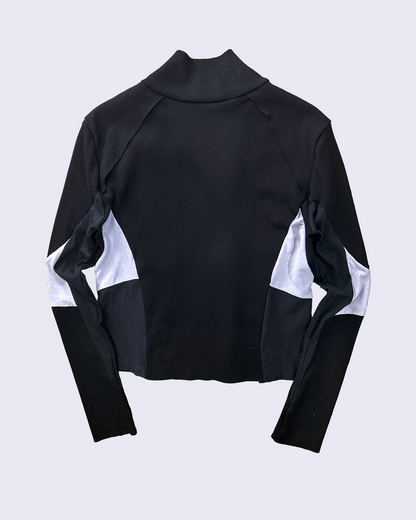 Orthia Core Skin Rib Top-Black-