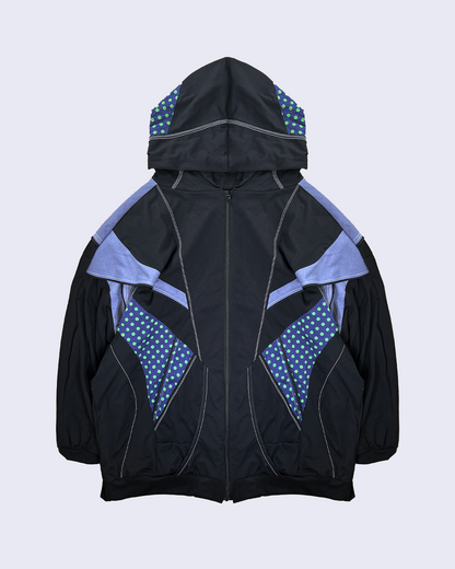 Magia Cape Big Hoodie-Black-