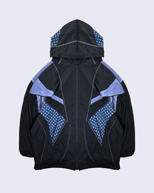 Magia Cape Big Hoodie-Black-