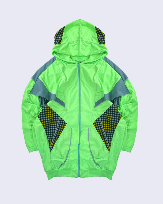 Magia Cape Big Hoodie-Neon Green-
