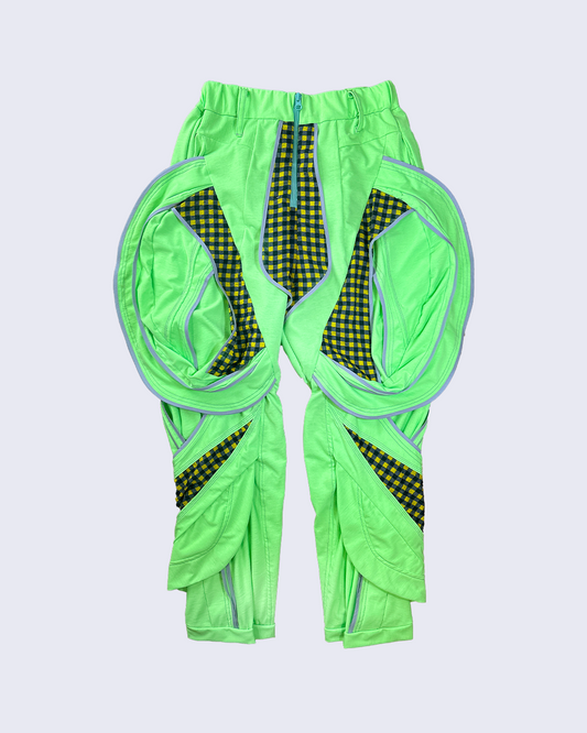 Magia Charade Straight Pants-Neon Green-