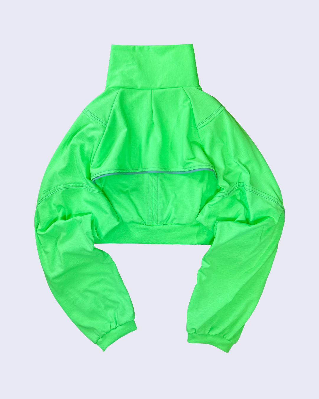 Magia Panel Short Blouson-Neon Green-
