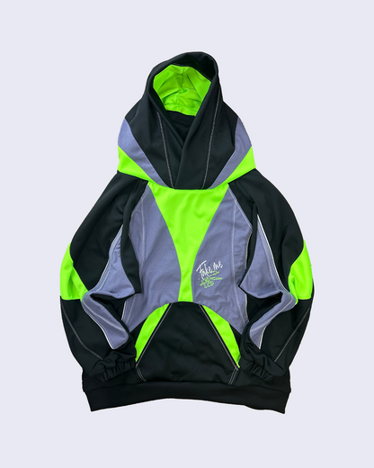 Surya Big Cross Hoodie-Black-