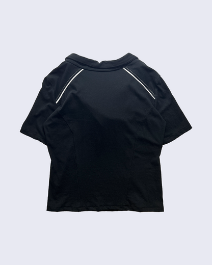 Over Cowl Neck Top-Black-