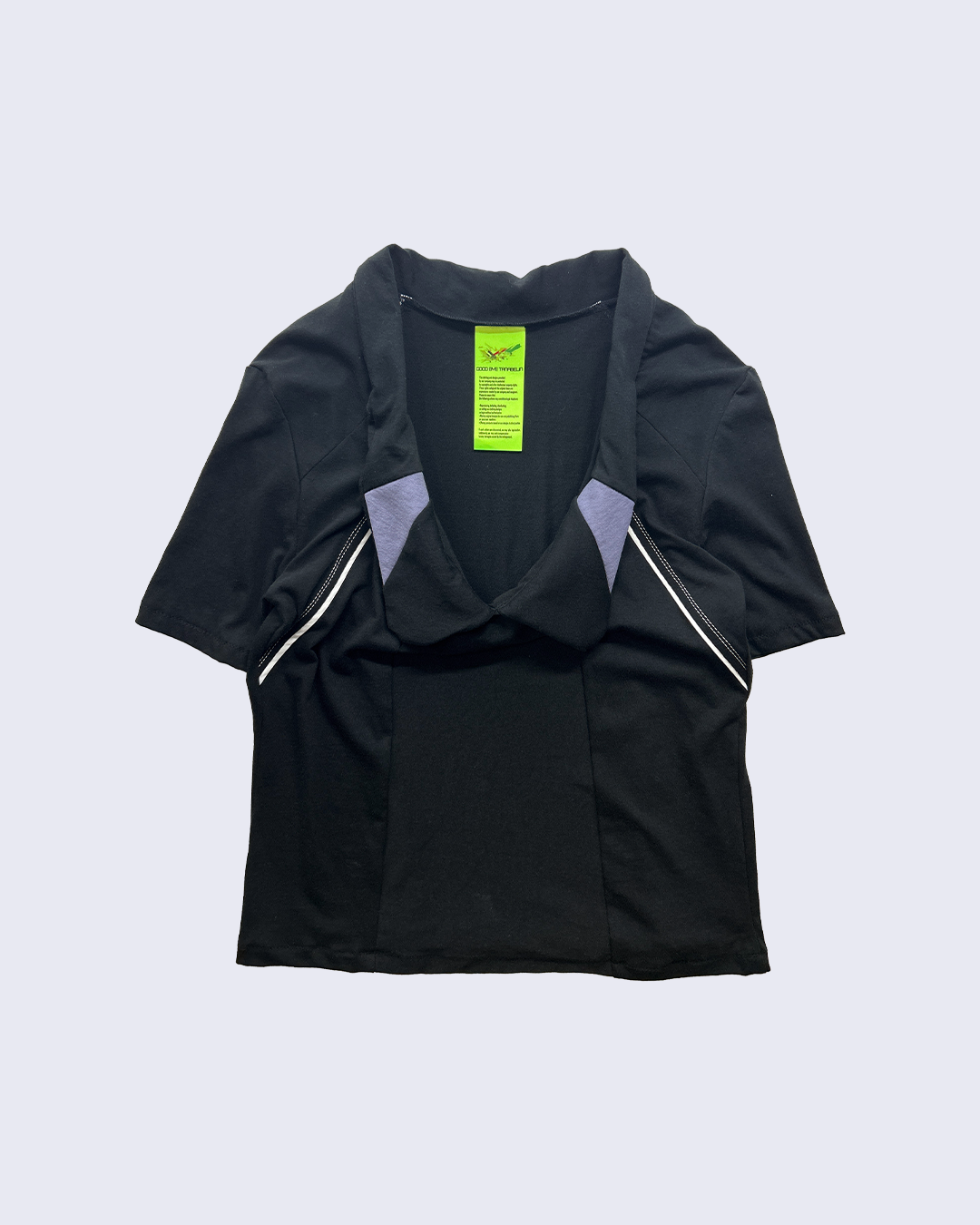 Over Cowl Neck Top-Black-