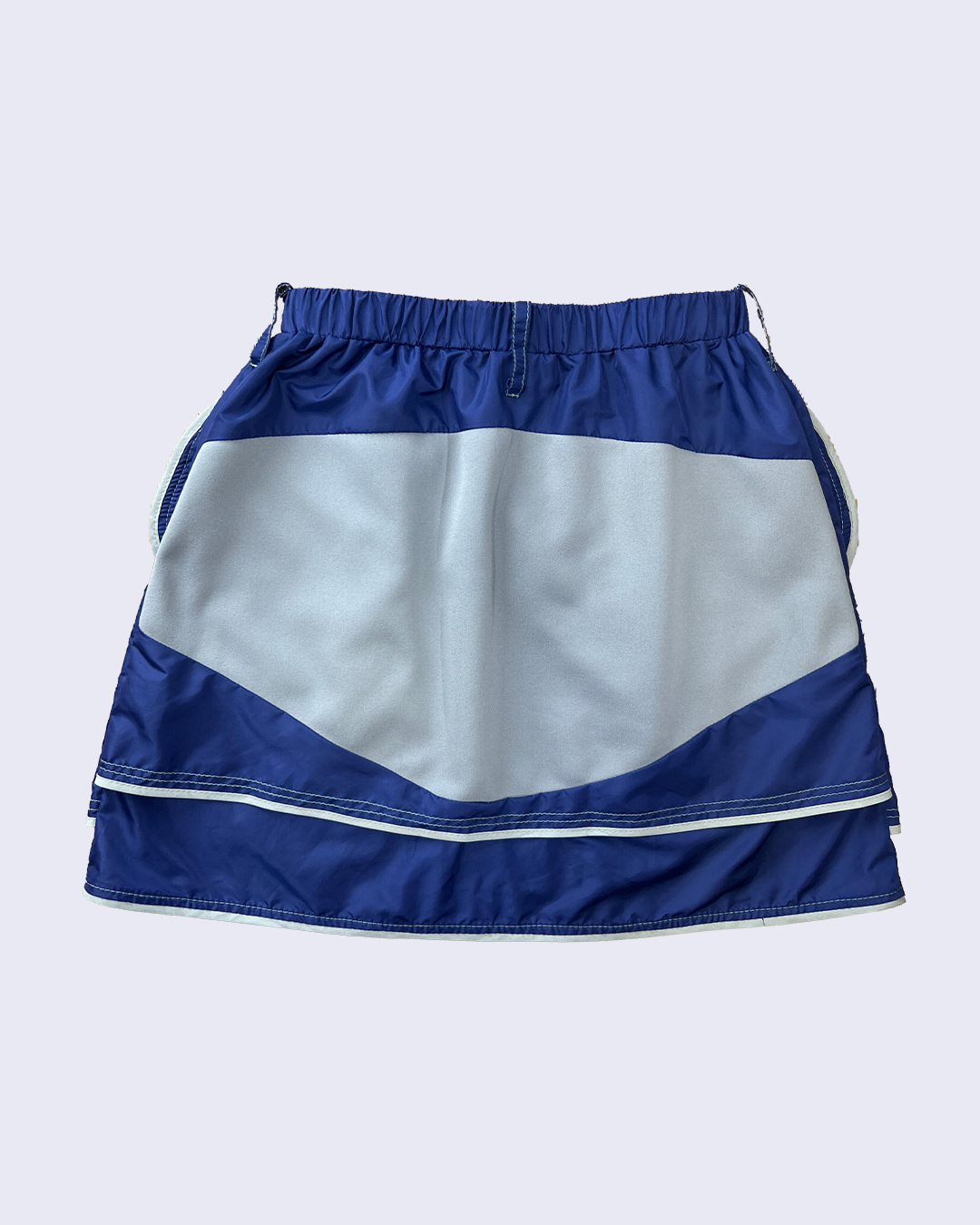Orbit Pocket Skirt-Blue-