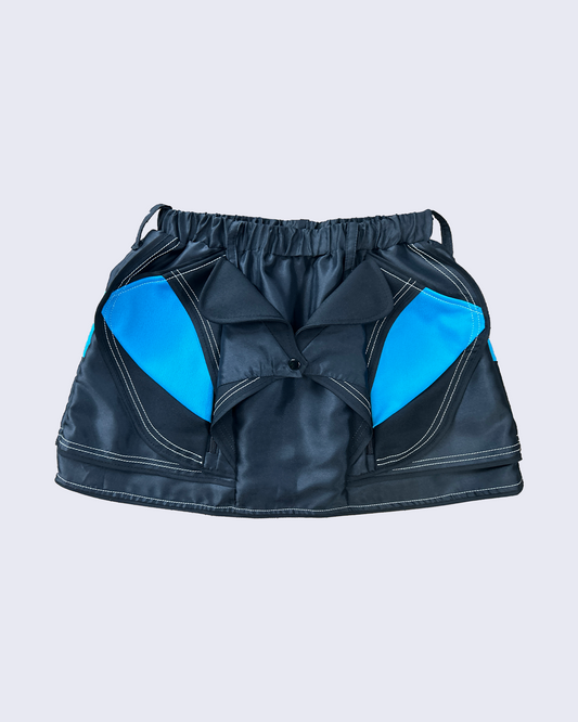Orbit Pocket Skirt-Black-