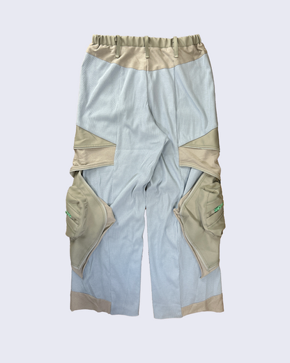 Stratal Hem Pocket Rib Pants-Gray-
