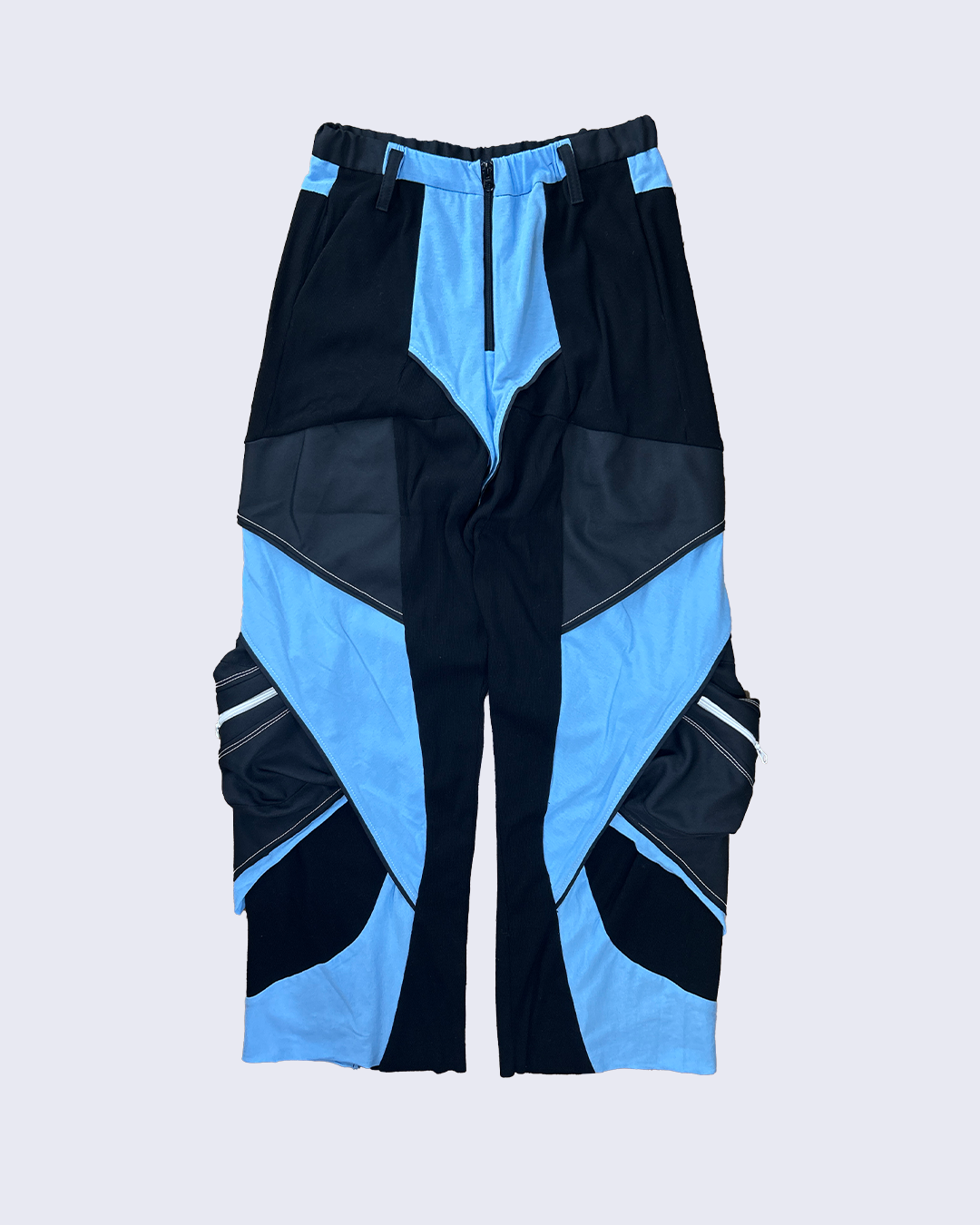 Stratal Hem Pocket Rib Pants-Black-