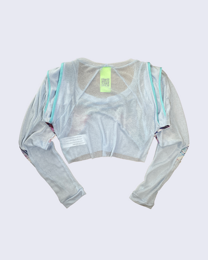Valkyrie Sheer Top-Light Blue-