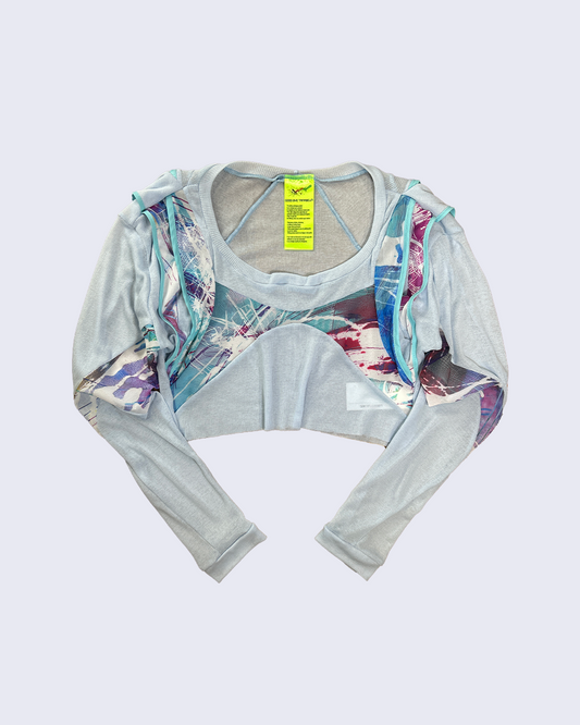 Valkyrie Sheer Top-Light Blue-