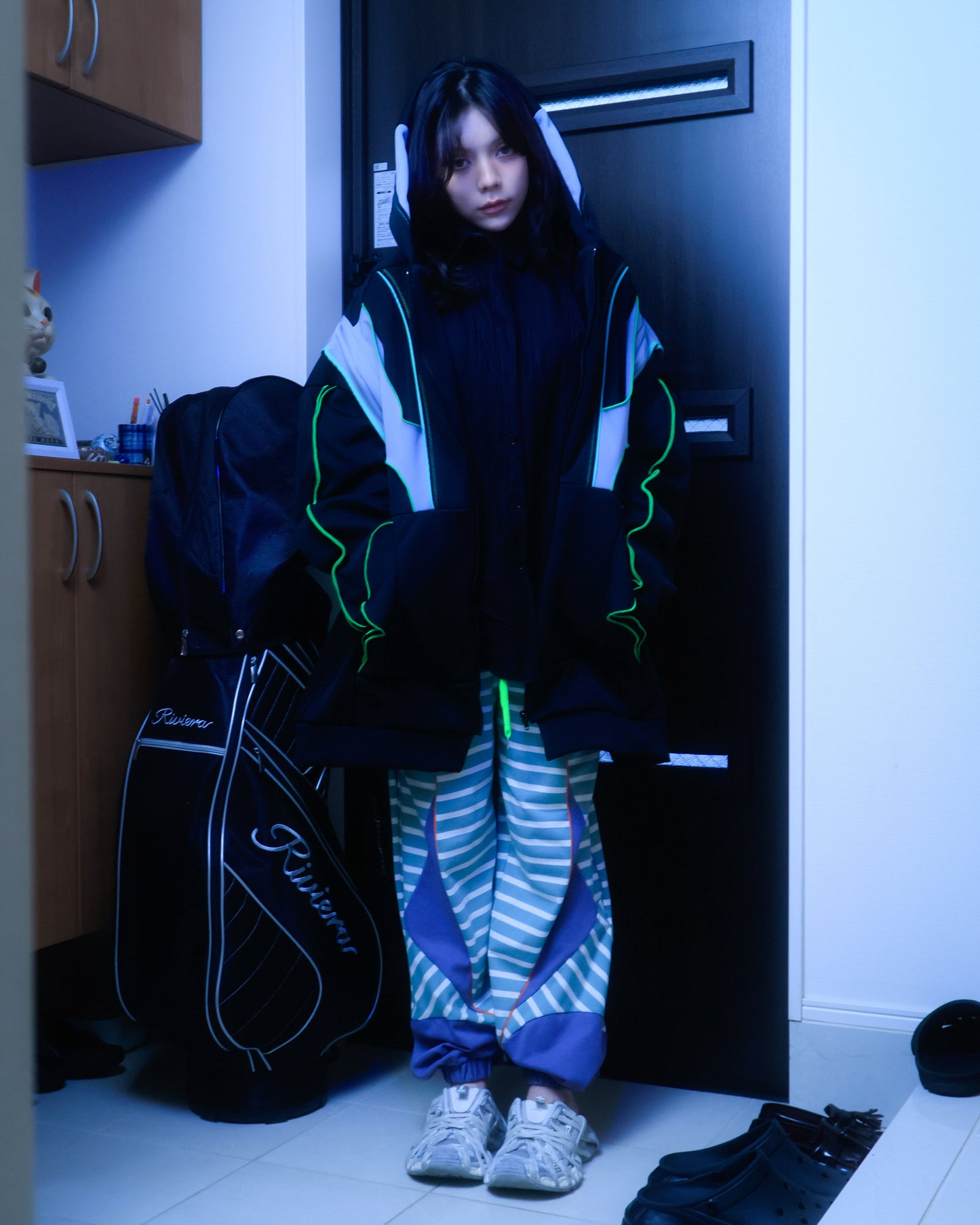 【Pre-Order】Valkyrie big hoodie  Ink:Black