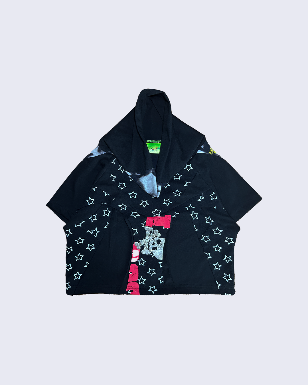 RBN01 Orbit Crop Top (Short Sleeve)-Black-