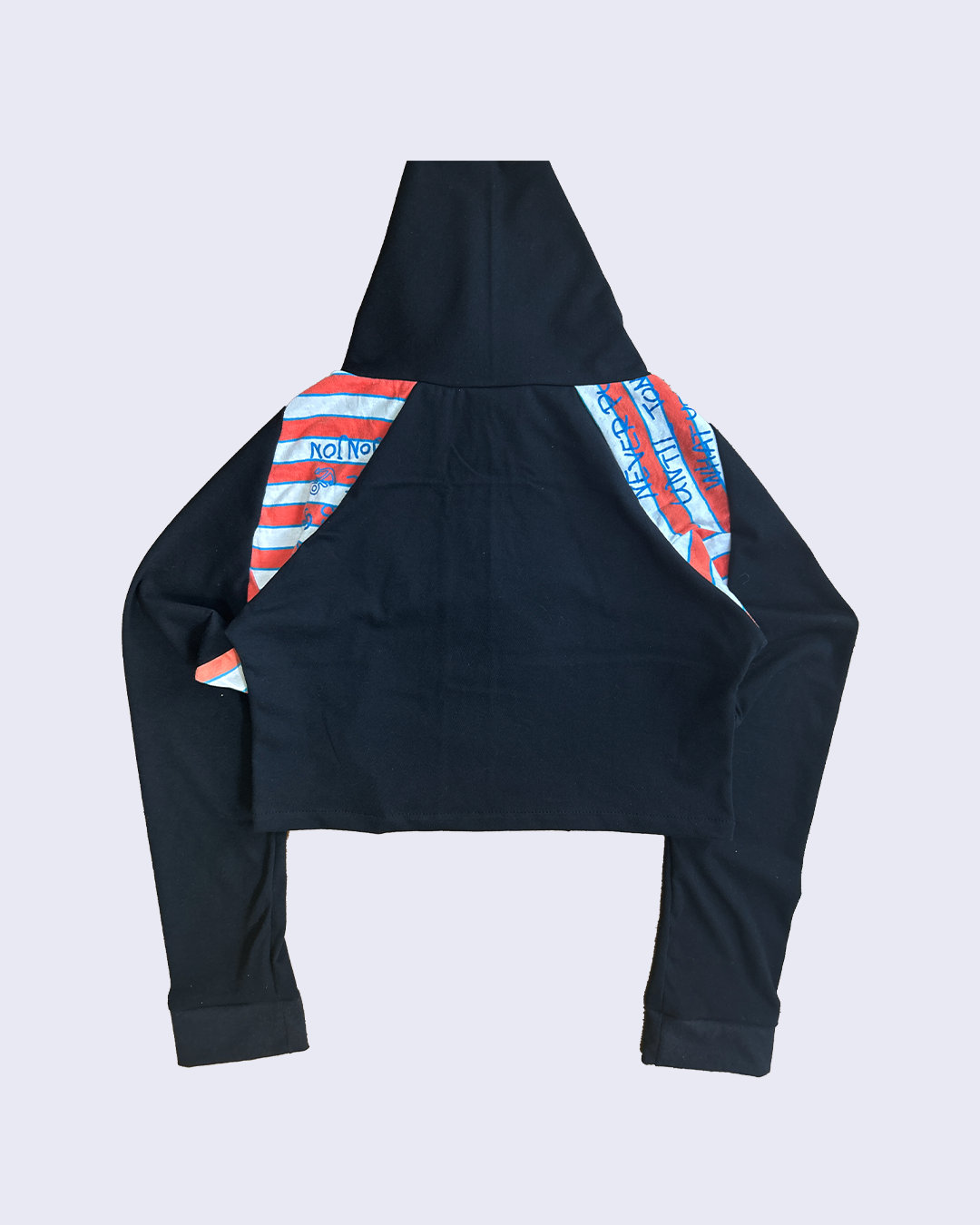 RBN02 Orbit Crop Top (long Sleeve)-Black-