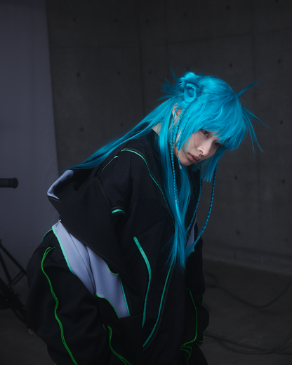 【Pre-Order】Valkyrie big hoodie  Ink:Black